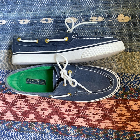 Sperry’s Top Sider Beachy Denim Boat Shoe Flats / Slides - Picture 3 of 3